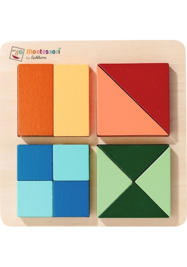 Eichhorn Montessori Ahşap Şekil Bulmaca Puzzle