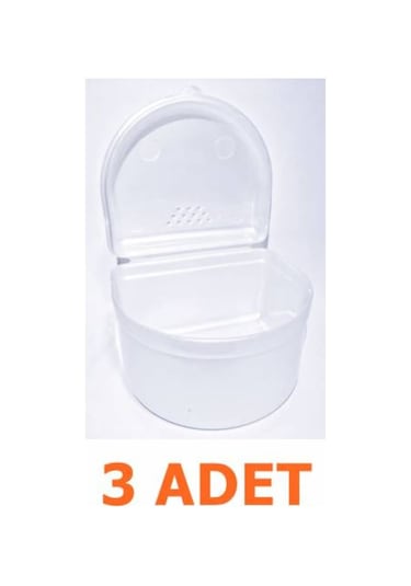 Diş Protez. Diş Saklama Taşıma Koruma Kutusu Kabı (3 Adet)