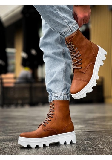 Knack Yüksek Taban Ayakkabı B-023 Taba Taba