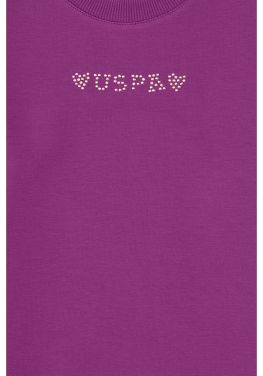 U.s. Polo Assn. Kız Çocuk Menekşe Sweatshirt 50317960-vr037 Menekse