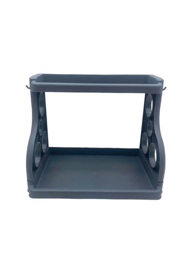 Gri Mutfak Tezgah Üstü Düzenleyici Organizer 5131 Düz