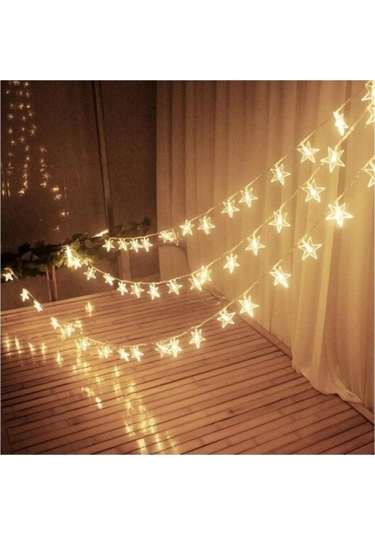 Larimar 3 Metre Yıldız Şekilli Led Işık - 9038334178271lmr Çok Renkli