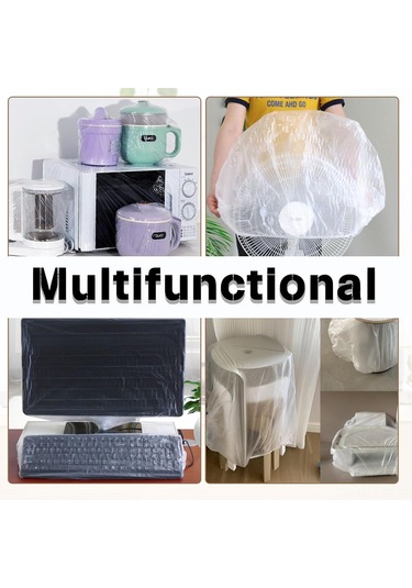 Skycity Mutfak Aletleri İçin 3 Boyutlu Şeffaf Toz Koruyucu Örtüleri - Esnek Kenarli, Yağ Ve Toz Engeli, Fırın/pres Mantiği/toaster Uyumlu Şeffaf