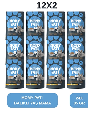 Balıklı Yaş Kedi Maması 85 Gr X 24 Adet Yetişkin Kediler İçin