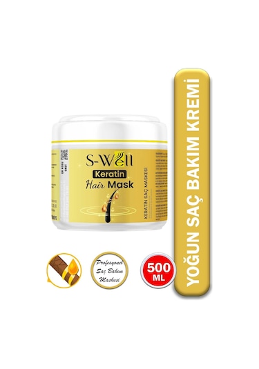 S-well Keratin Hair Mask Yoğunlaştırılmış Saç Bakım Kremi