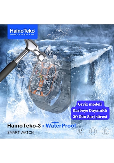 Haino Teko-3 3 Kordonlu Akıllı Saat (İthalatçı Garantili)
