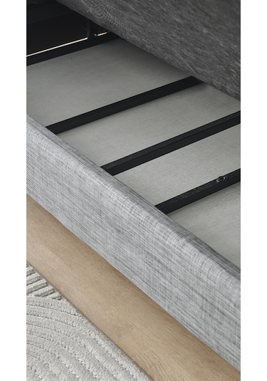 Flavia 3'lü Kanepe Salon, Oturma Odası Yataklı Bazalı Gri