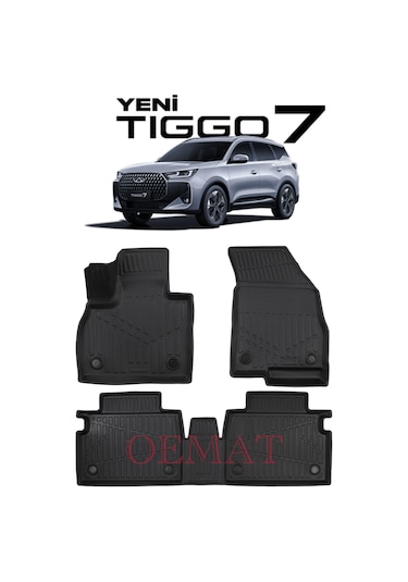 Yeni Tiggo 7 2026 3d Havuzlu Paspas