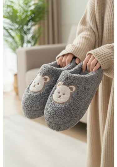Ft 103 Panda Nakışlı Kadın Ev Terliği Peluş Terlik Çeyiz Ve Bohça Terliği Ses Yapmaz Kalın Taban Füme Ft 103 Panda Nakışlı Kadın Ev Terliği Peluş Terlik Çeyiz Ve Bohça Terliği Ses Yapmaz Kalın Taban Füme