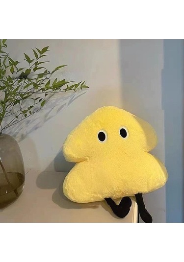 Suntek Yılbaşı Ağacı Yastık Karikatür Hediyesi Kanepe Sarı