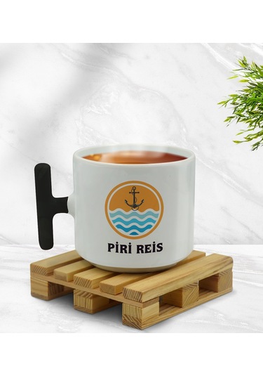 Bk Gift Kişiye Özel Tekne Marin Ve Denizcilik Tasarımlı Siyah T Kulplu Middle Kupa-6, Arkadaşa Hediye Kobitmeyencom33417 Bk Gift