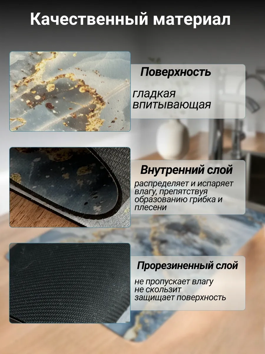 Voor Jou 40x50 Emici Nano Bulaşık Kurutma Matı 401843121 Açık Mavi