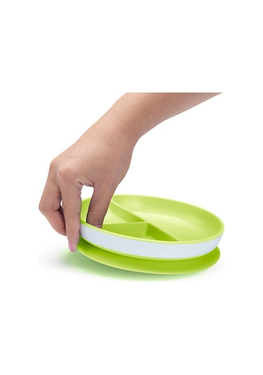 Munchkin Sabit Vakumlu Beslenme Tabağı 6+ Ay Yeşil