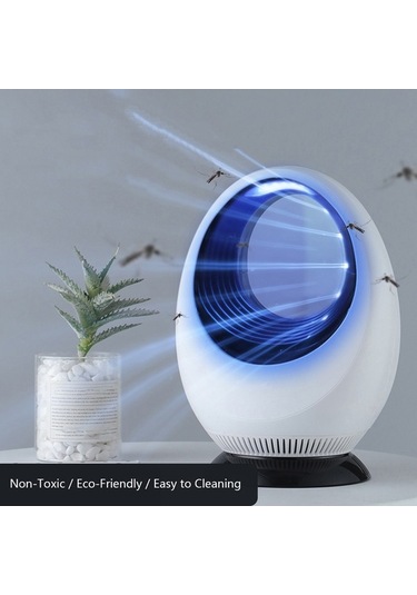 Tongxida Beyaz Usb Elektrikli Mosquito Killer: Sessiz Fanlı, Uv Işıklı, Kolay Temizlenir, Ev/otel İçin Yüksek Kaliteli Böcek T