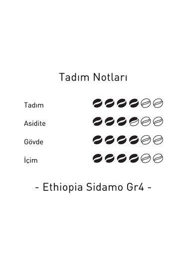Mare Mosso Ethiopia Sidamo Single Origin Yöresel Filtre Kahve 1 KG