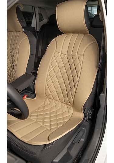 Volvo S60 Uyumlu Oto Koltuk Minderi Elegance Model Ön 2'li Set Bej Fs