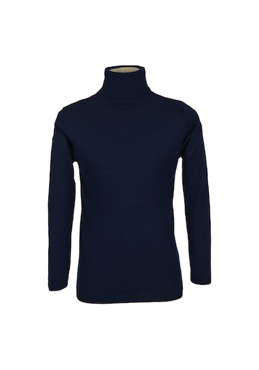 Cengiz İnler Tam Balıkçı Düz Slim Fit Erkek Triko 001