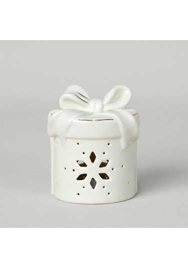 Linens Gift Roller 9x8x11 Cm Ledli Dekor Ekru