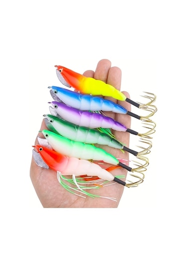 Fochsia 10 Adet Mürekkep Balığı Olta Takımı Yapay Yem Ahtapot Kalamar Avı İçin Deniz Yemi