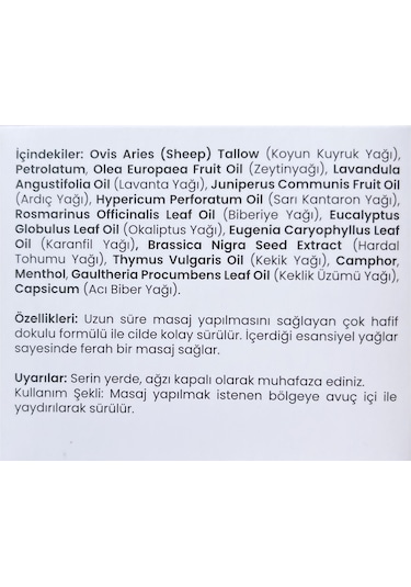 Alaçatı Naturel Kuyruk Yağı Kremi 100 ML