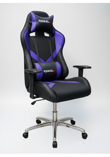 Oyuncu Koltuğu Basic Krom Ayak Mavi Renk