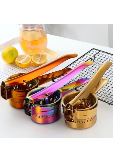 Dancemonkey Cbtx Paslanmaz Çelik Güçlü Motorlu Manuel Meyve Sıkacağı Ayrılabilir Meyve Sıkacağı Ticari Büyük Kapasiteli Meyve Sıkacağı Altın Çok Renkli