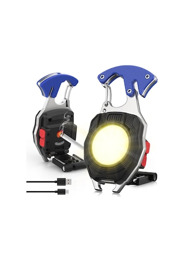 Wrt Şarjlı Led Lambası Kamp Çakmak Mini Fener Mavi