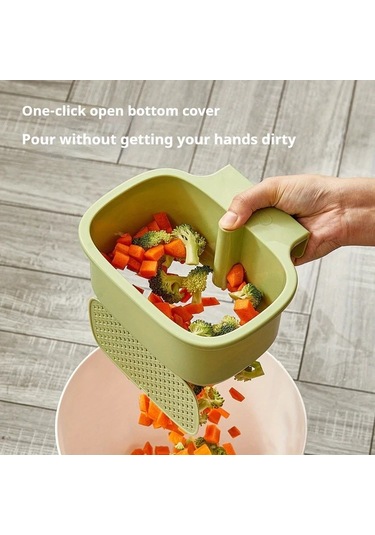 Dashanshop Yeşil 1 Adet Büyük Çok Amaçlı Askılı Kare Lavabo Filesi, Mutfak & Banyo Drenaj Sepeti Yeşil