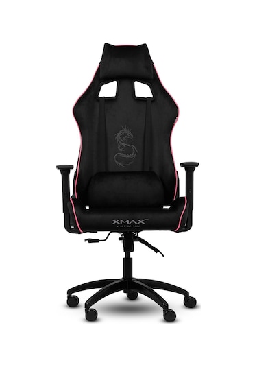 Rio Pus Balerion Terletmez Kadife Kumaş Siyah Gaming Oyuncu Koltuğu -4 Siyah