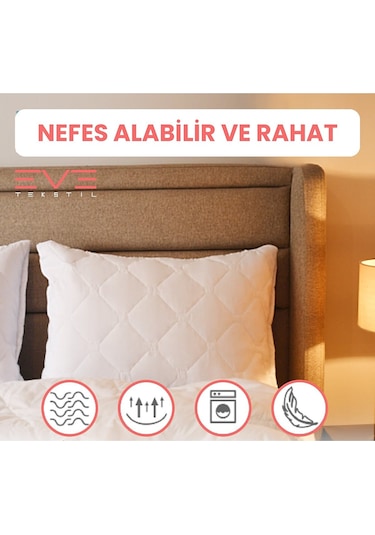 Eve Tekstil 2 Adet Diamond Plus Kapitone Yastık