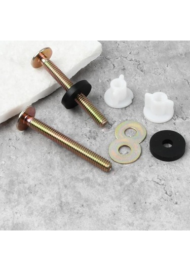Evrensel Tuvalet Kapağı Vidaları 2'li Paket - Kasap Sabitleme B Diğer