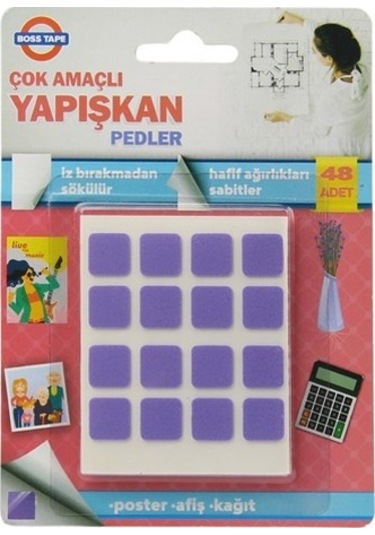 Balon Poster Kağıt Süs Yapıştırma Sök-tak Pedler 12 MM 48 Adet