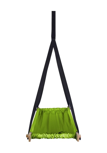 Bundera Flow Yeşil Ahşap Yaylı Zıpzıp Hamak Beşik Hoppala