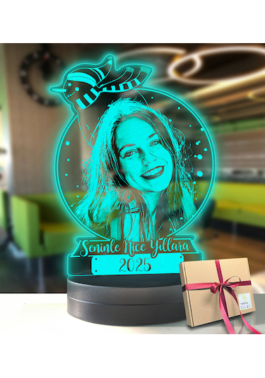 Sevgiliye Yılbaşı Hediyesi Sevgiliye Özel Resimli Kar Küresi 3d L