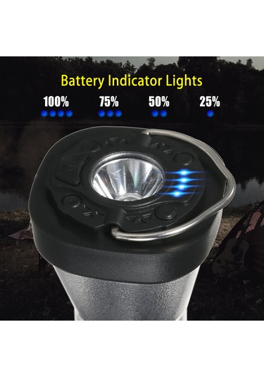 Teltree Kamp Işığı Seti: Şarj Edilebilir Led Fener, Taşınabilir Tripod Ve Aksesuarlar Dahil Siyah