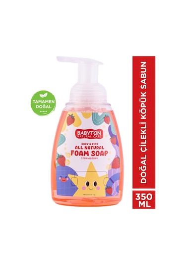 Babyton Doğal Çilekli Köpük Sabun 350 ML