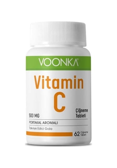 Voonka Vitamin C 500 MG 62 Çiğneme Tablet