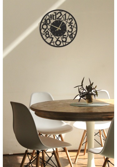 Dekoratif Çerçeveli Duvar Saati Ahşap Duvar Dekorasyon Ürünü