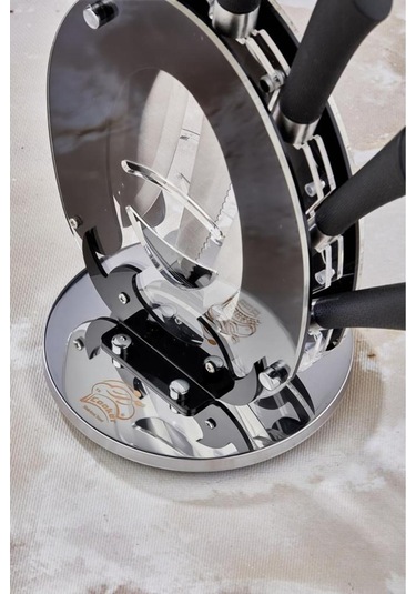 Cooker 6 Parça Mutfak Bıçak Seti Günlük Ve Profesyonel Kullanım Çeyiz Mutfak Siyah