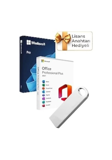 Windows 11 + Office 2021 Pro Plus Kurulum Dosyalı Usb Bellek 16gb Lisans Anahtarı Hediyeli