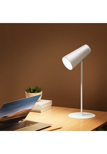 Ranyeek Beyaz Manyetik Usb Şarjlı Lamba - Güneş Batımı Projeksiyonu, El Feneri, 3 Seviye Dokunmatik Aydınlatma, 2000mah Pil, Göz Koruyucu Beyaz