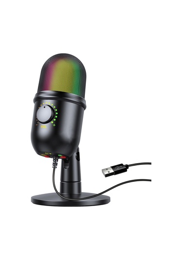 Skycıty Usb Kapasitif Mikrofon, Kalp Şeklinde Yönlendirme, Rgb Işık Efekti