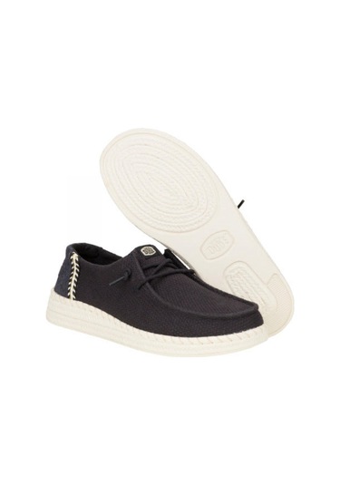 Hey Dude 43681 Wendy Espadrille Woven Siyah Kadın Ayakkabı Siyah