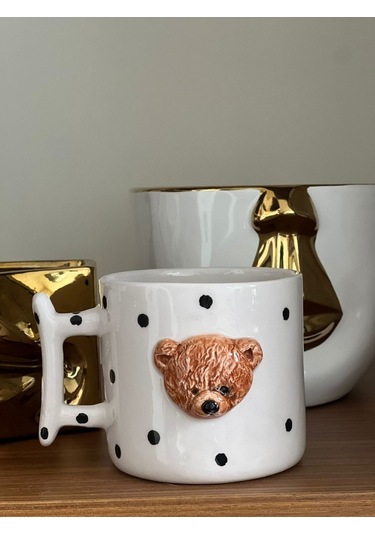 Dev Boy Kahve Teddy Kafa 420ml Kupa Çok Renk