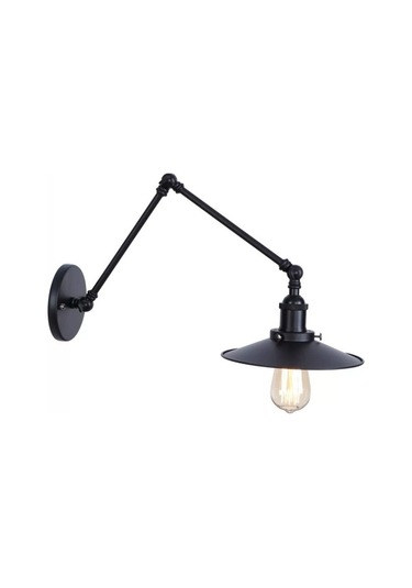 Mylight Retro Üç Mafsallı Aplik Metal Siyah Siyah