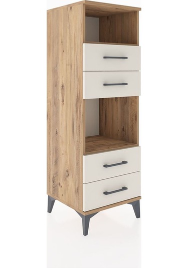 Hyperion Dolap 2 Raflı 4 Çekmeceli 44x44x134 Çam-aytaşı Atlas Çam