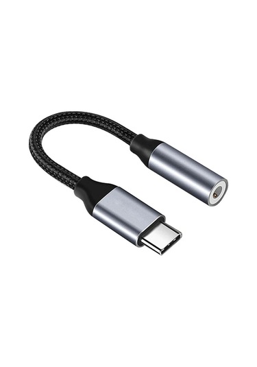 Turktrove Usb-c 3.5mm Kulaklık Adaptörü - Tak Kullan Telefon Ses Jakı Dönüştürücü Whıte