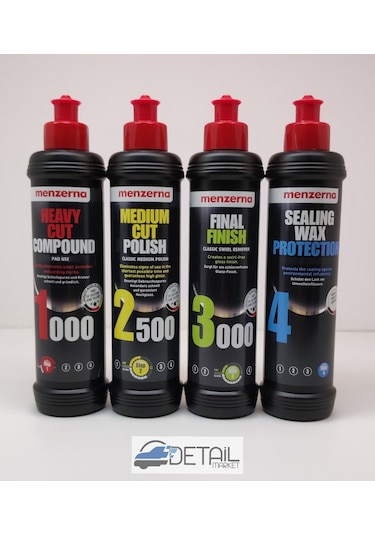 Menzerna 1000 2500 3000 Sealingwax Kalın Pasta Boya Kor. Set 250