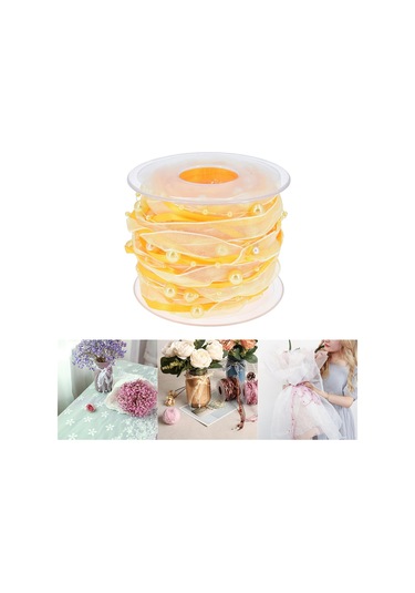 Suntek Boncuk Şerit Şifon Şal Rulo Aplike Boncuklu Giyim