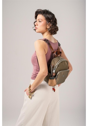 Ççs Kadın 18025 Sırt Ve Omuz Çantası Yeşil